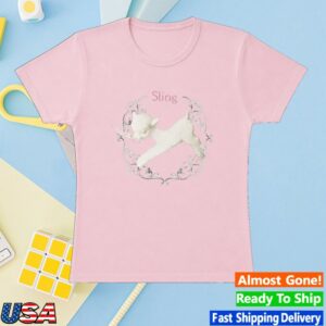 Clairo Merch Store Lamb Baby Tee Light Pink