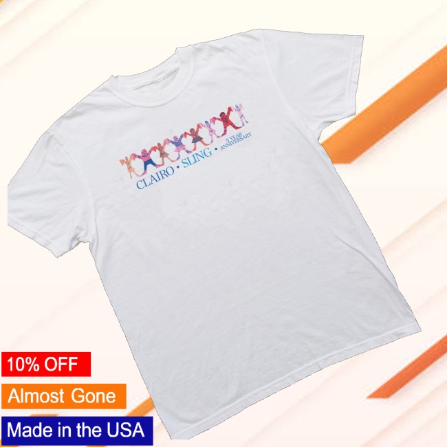 Clairo Merch Store Sling Anniversary Shirt White 3 Clairo Merch Store Sling Anniversary Shirt White