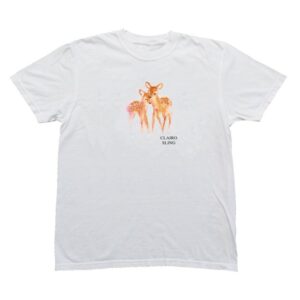 Clairo Merch Store Sling Deer Shirt White