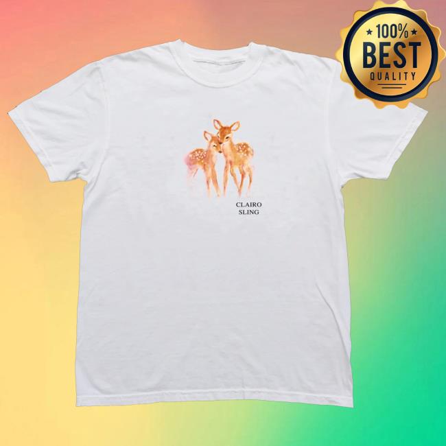 Clairo Merch Store Sling Deer Tee (White) 2 Clairo Merch Store Sling Deer Tee (White)