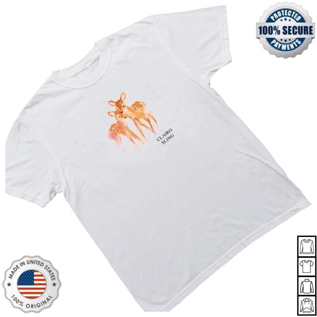 Clairo Merch Store Sling Deer Tee (White) 3 Clairo Merch Store Sling Deer Tee (White)