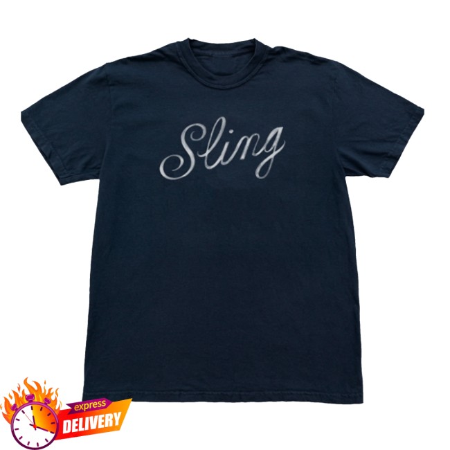 Clairo Merch Store Sling Script Shirt Navy 2 Clairo Merch Store Sling Script Shirt Navy