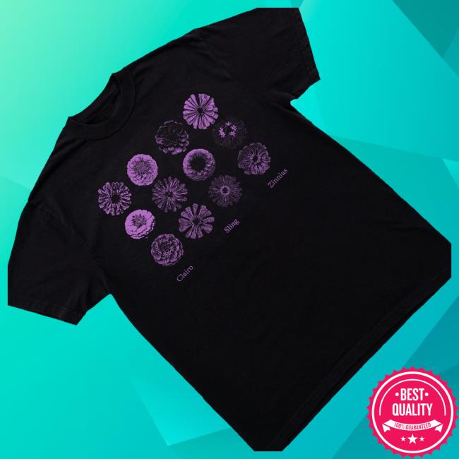 Clairo Merch Store Zinnias Tee (Black) 3 Clairo Merch Store Zinnias Tee (Black)
