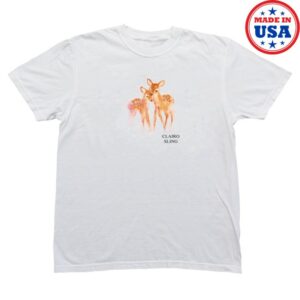 Clairo Store Merch Sling Deer Tee White