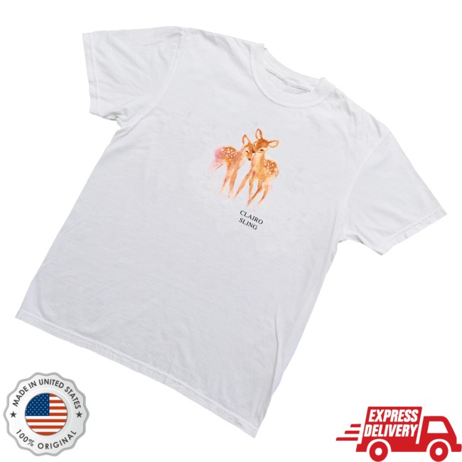 Clairo Store Merch Sling Deer Tee White 3 Clairo Store Merch Sling Deer Tee White
