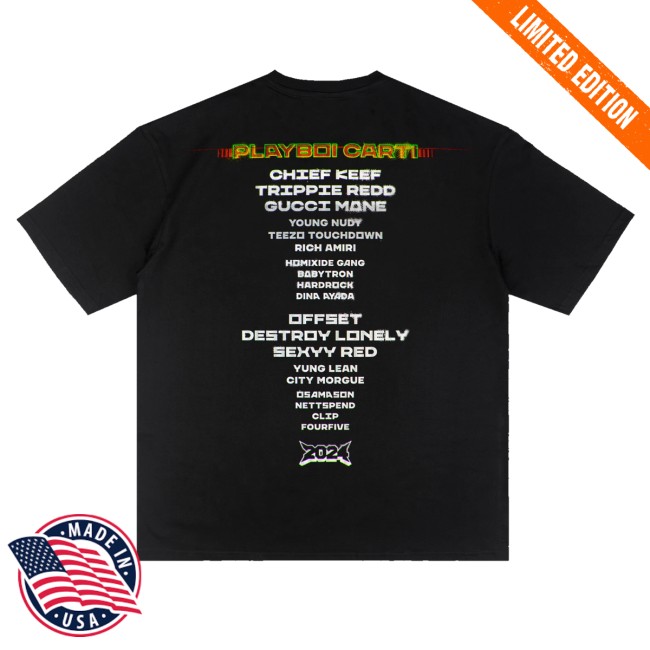 Clout Festival Store Merch Clout 3.0 Lineup Tee
