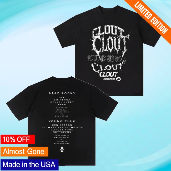 Clout Festival Store Merch Clout 4.0 Lineup Tee