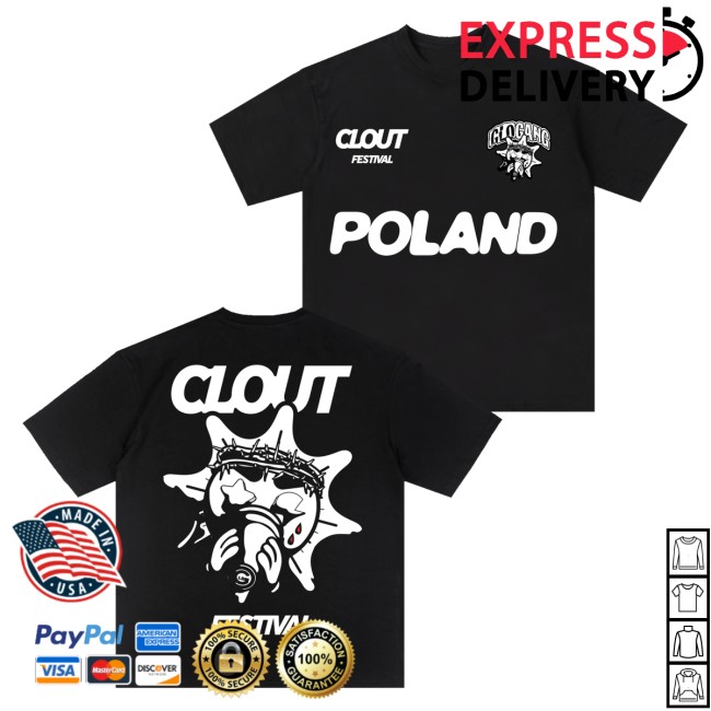 Clout Festival Store Merch Glogang X Clout Poland Tee