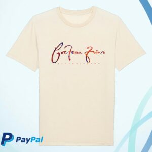 Cocteau Twins Merch Store Victorialand Logo T-Shirt Cream