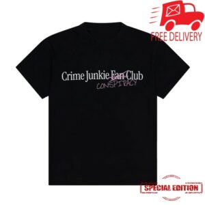 Crime Junkie Merch Store Conspiracy Club Shirt