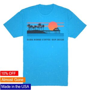 Dark Horse Coffee Roasters Merch Store Dh 90S Tourist Graphic T-Shirt