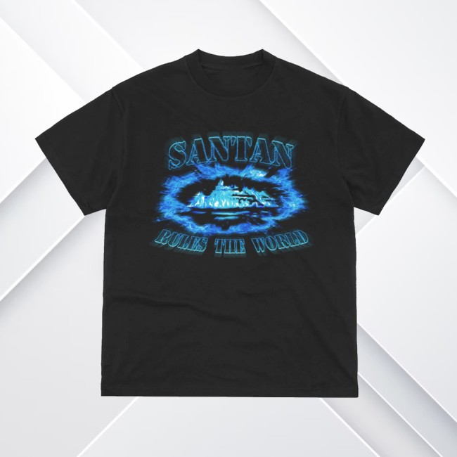 Dave Merch Store Santan Alcatraz Tee (Black-Blue Flame) 2 Dave Merch Store Santan Alcatraz Tee (Black-Blue Flame)