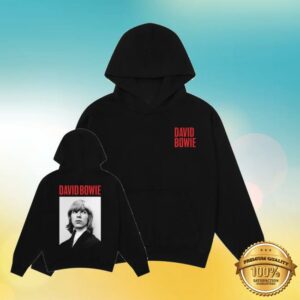 David Bowie Merch Shop Black And White Portrait Hoodie