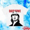David Bowie Merch Shop Graphic Black And White Portrait T-Shirt