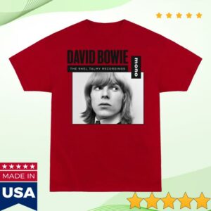 David Bowie Merch Shop Red Mono T-Shirt