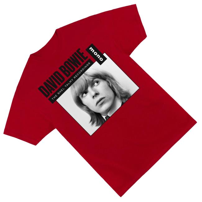 David Bowie Merch Shop Red Mono T-Shirt 3 David Bowie Merch Shop Red Mono T-Shirt