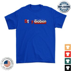 Daydrian Harding Merch Store Stay Sober America Blue Tee