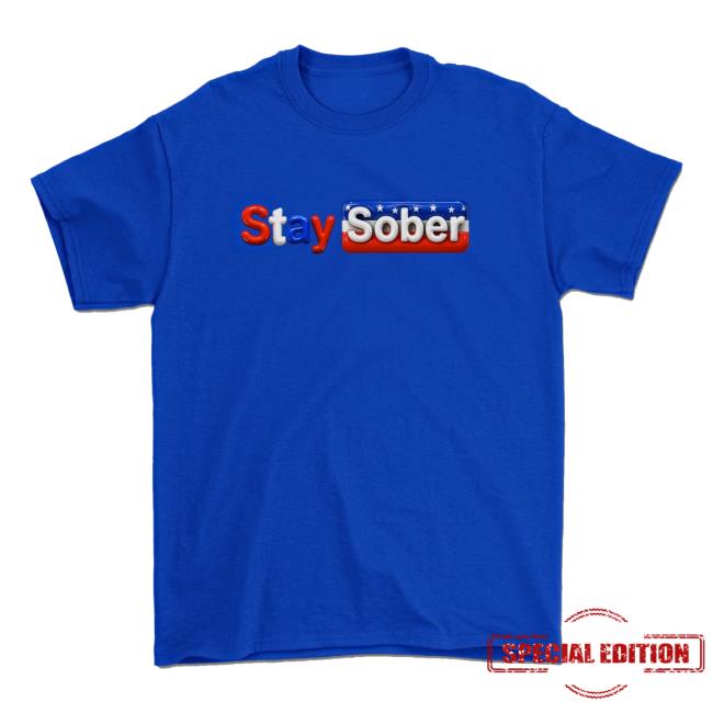 Daydrian Harding Shop Store Merch Stay Sober America Blue Tee