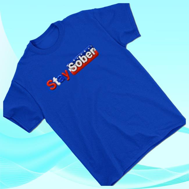 Daydrian Harding Shop Store Merch Stay Sober America Blue Tee