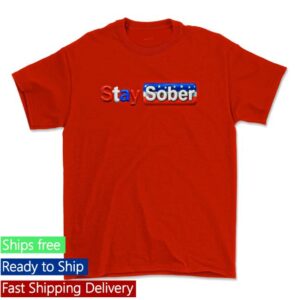 Daydrian Harding Shop Store Merch Stay Sober America Red Tee