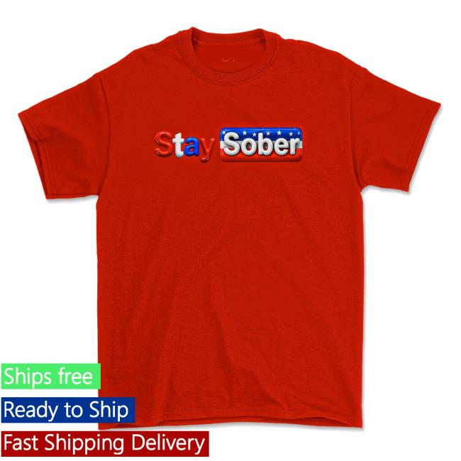 Daydrian Harding Shop Store Merch Stay Sober America Red Tee