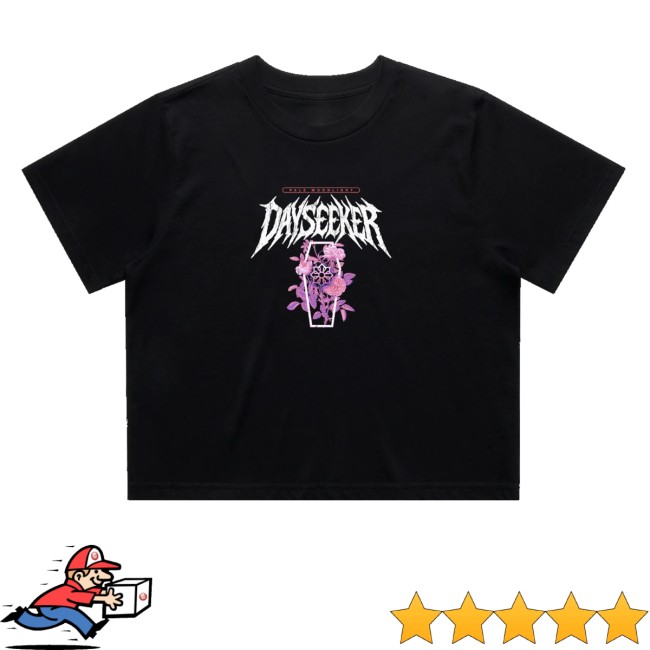 Dayseeker Merch Store Black Coffin Crop Top