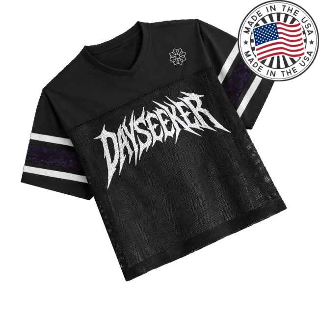 Dayseeker Merch Store Metal Logo Football Jersey