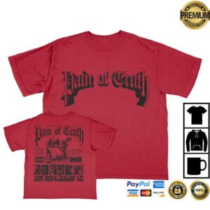 Daze Style Merch Shop Store Pain Of Truth Self Titled Cardinal Shaka Shirt