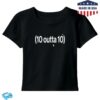 Dc The Don Merch Store 10 Outta 10 Crop Tee Blk