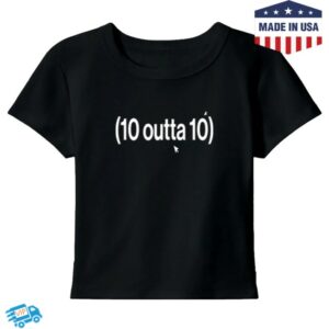 Dc The Don Merch Store 10 Outta 10 Crop Tee Blk