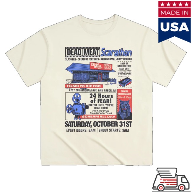 Dead Meat Store Merch Dm X Creep Scarathon Shirt 3 Dead Meat Store Merch Dm X Creep Scarathon Shirt