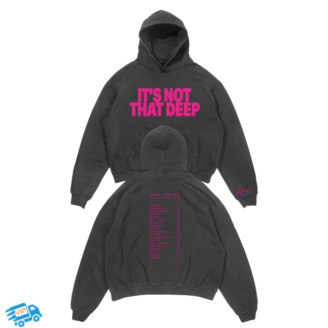 Demi Lovato Merch Store It's Not That Deep Tour Hoodie 5 Demi Lovato Merch Store It's Not That Deep Tour Hoodie