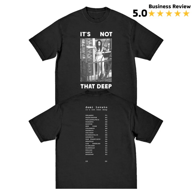 Demi Lovato Merch Store It's Not That Deep Tour Shirt 5 Demi Lovato Merch Store It's Not That Deep Tour Shirt