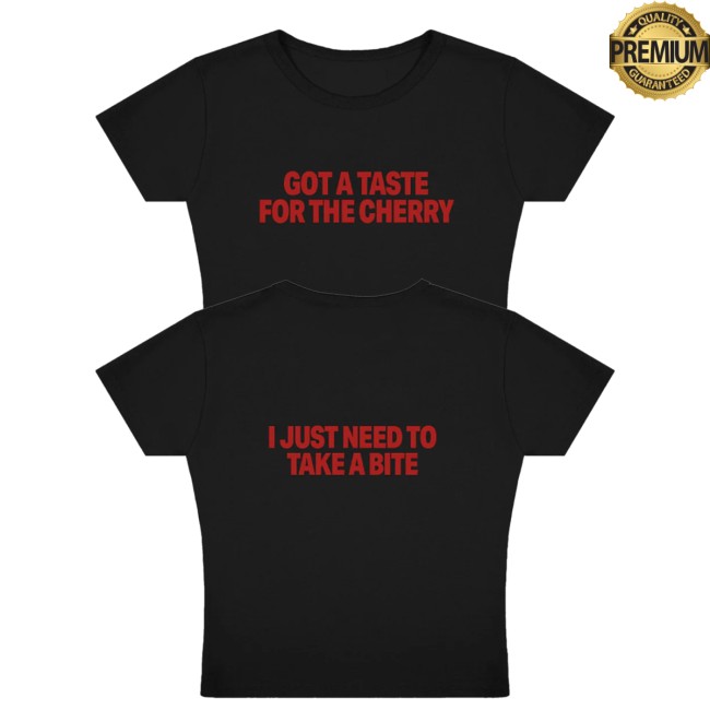 Demi Lovato Merch Store Taste For The Cherry Baby Tee (Black) 5 Demi Lovato Merch Store Taste For The Cherry Baby Tee (Black)