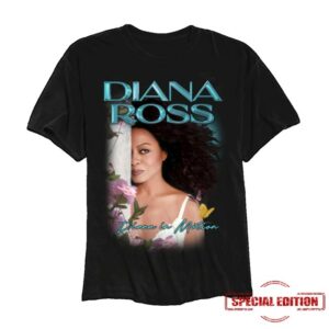 Diana Ross Merch Shop Diana Ross In Motion Photo Shirt Black