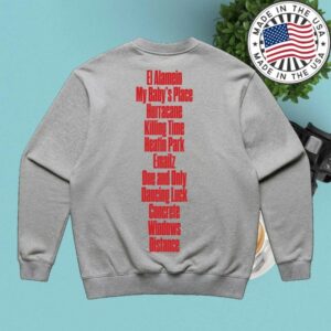 Dma's Store Merch Olde Tracklist Crewneck