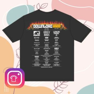Download Festival Merch Store P&Co Line Up T Shirt 2026