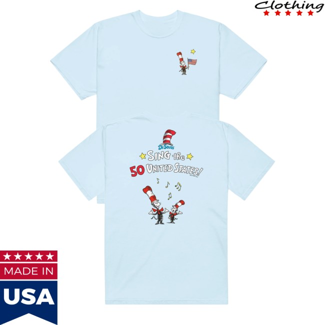 Dr. Seuss Store Merch The Cat In The Hat Shirt Sing The 50 States 5 Dr. Seuss Store Merch The Cat In The Hat Shirt Sing The 50 States