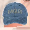 Eagles Merch Store Logo Denim Dad Hat 4 Eagles Merch Store Logo Denim Dad Hat