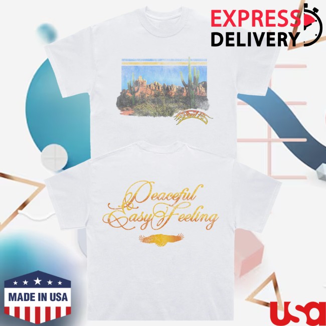 Eagles Merch Store Peaceful Easy Feeling Desert White Shirt 5 Eagles Merch Store Peaceful Easy Feeling Desert White Shirt
