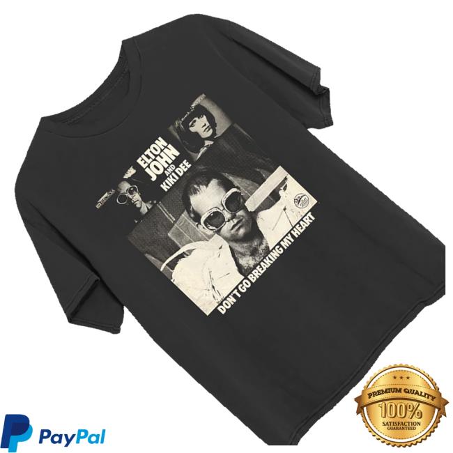 Elton John Merch Store Dont Go Breaking My Heart Charcoal T-Shirt