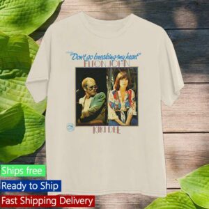 Elton John Merch Store Dont Go Breaking My Heart White T-Shirt