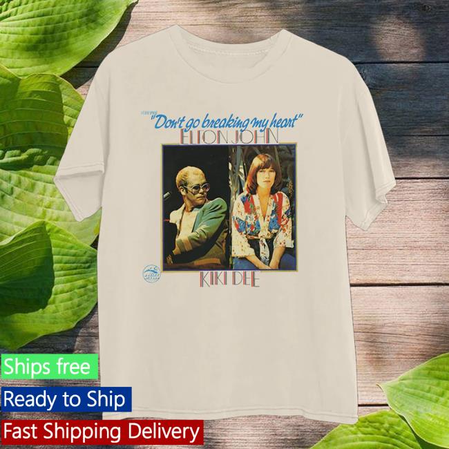 Elton John Merch Store Dont Go Breaking My Heart White T-Shirt