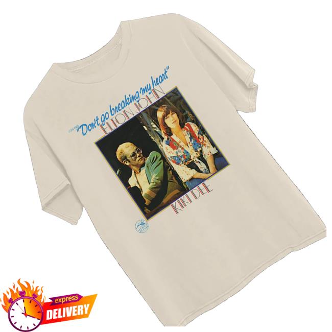 Elton John Merch Store Dont Go Breaking My Heart White T-Shirt