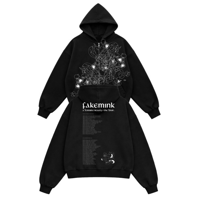 Fakemink Merch Store Thin Line Zip Up Hoodie 5 Fakemink Merch Store Thin Line Zip Up Hoodie