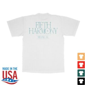 Fifth Harmony Merch Store 7-27 Anniversary Shirt White