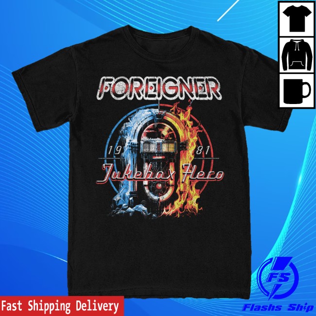 Foreigner Merch Store Fire & Ice Jukebox Shirt 2 Foreigner Merch Store Fire & Ice Jukebox Shirt