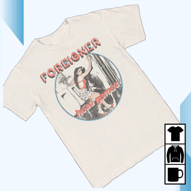 Foreigner Merch Store Head Games Shirt 3 Foreigner Merch Store Head Games Shirt