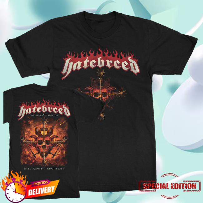 Frontiers Records Merch Shop Store Hatebreed Kill Count Increase T-Shirt 3 Frontiers Records Merch Shop Store Hatebreed Kill Count Increase T-Shirt