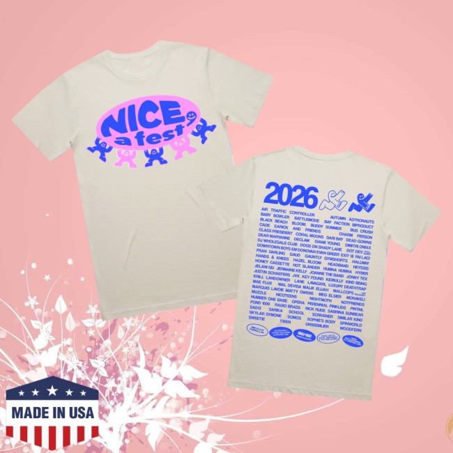 Get To The Gig Boston Merch Store Nice A Fest 2026 Lineup Tee 2 Get To The Gig Boston Merch Store Nice A Fest 2026 Lineup Tee